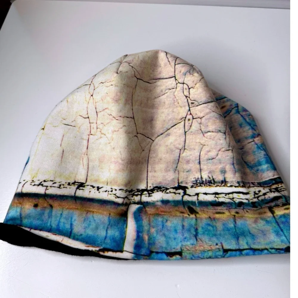 Lori Quinn Art Design Hat Made In Canada‎ S M Abstract Print Cotton Stretch